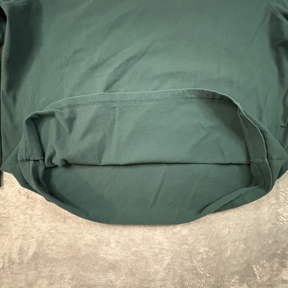 Lands' End Unisex 2XL Dark Green LS Cotton Crewneck Shirt SEE DESCRIPTION - Picture 5 of 15